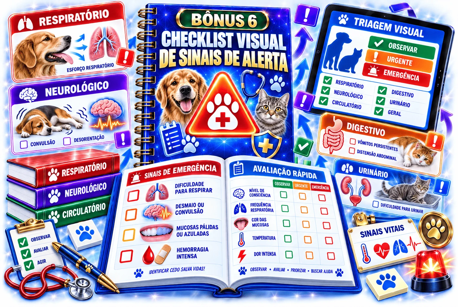 Checklist Visual de Sinais de Alerta